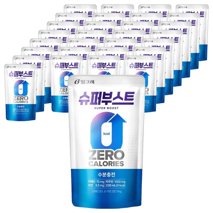 슈퍼부스트 수분충전 에너지 드링크, 40개, 230ml