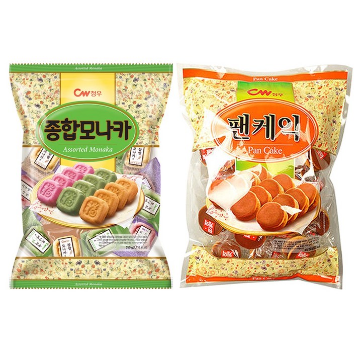 청우식품 종합모나카 + 팬케익 세트, 350g, 1세트