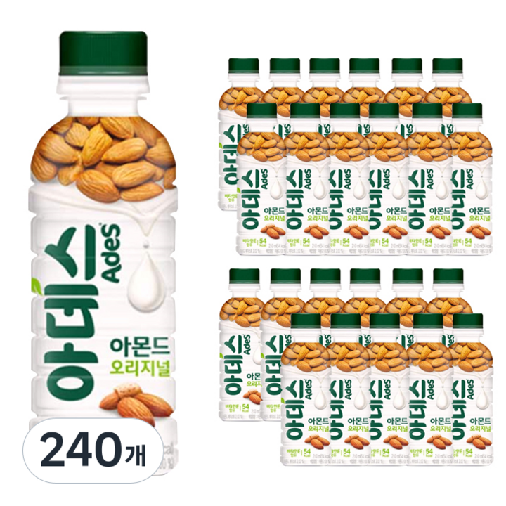 코카콜라 아데스 아몬드 오리지널 음료, 210ml, 240개