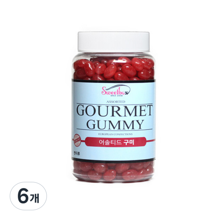 고메 딸기향 젤리빈, 600g, 6개