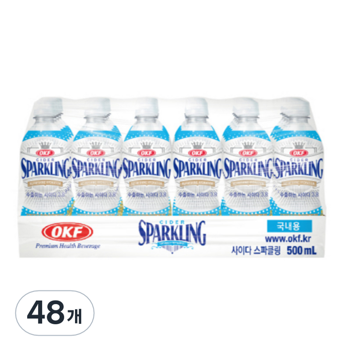 오케이에프 스파클링 사이다, 48개, 500ml