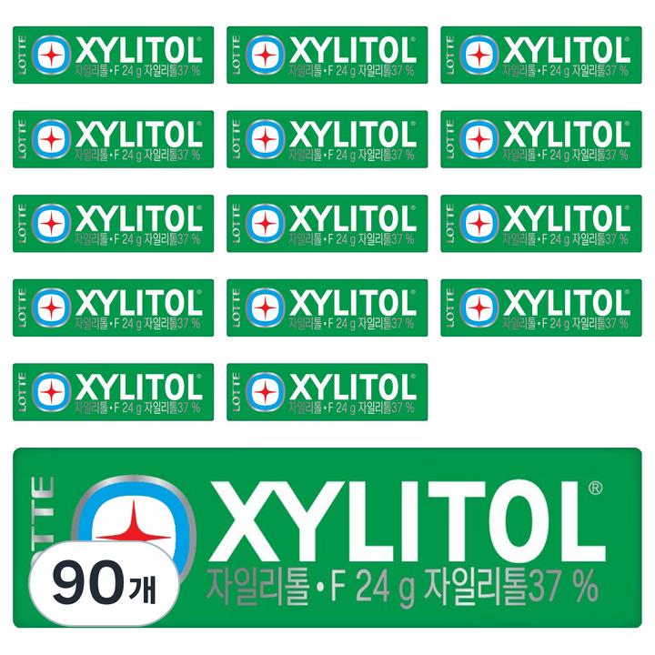 롯데자일리톨 에프, 24g, 90개