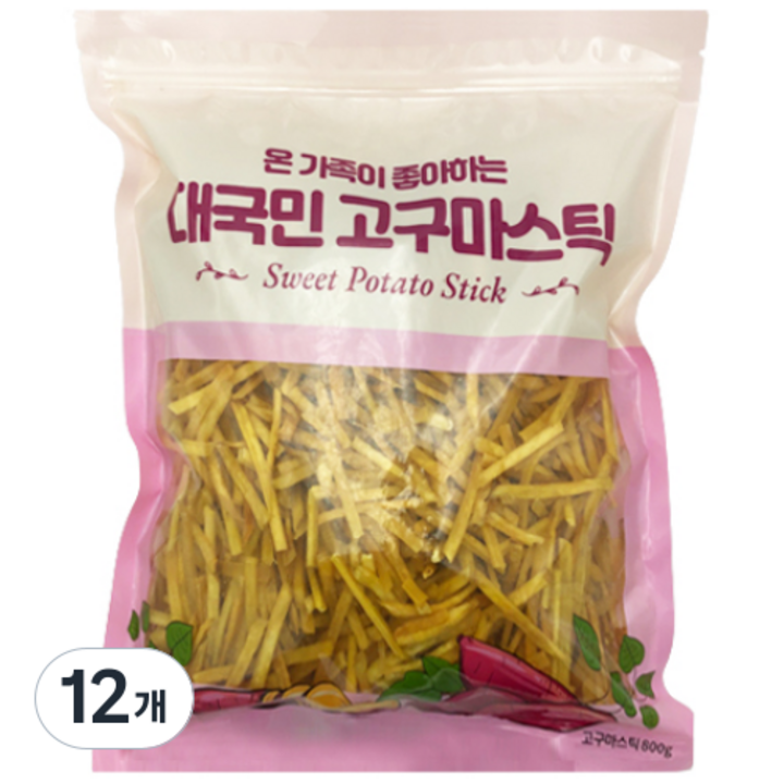 대국민 고구마스틱, 800g, 12개