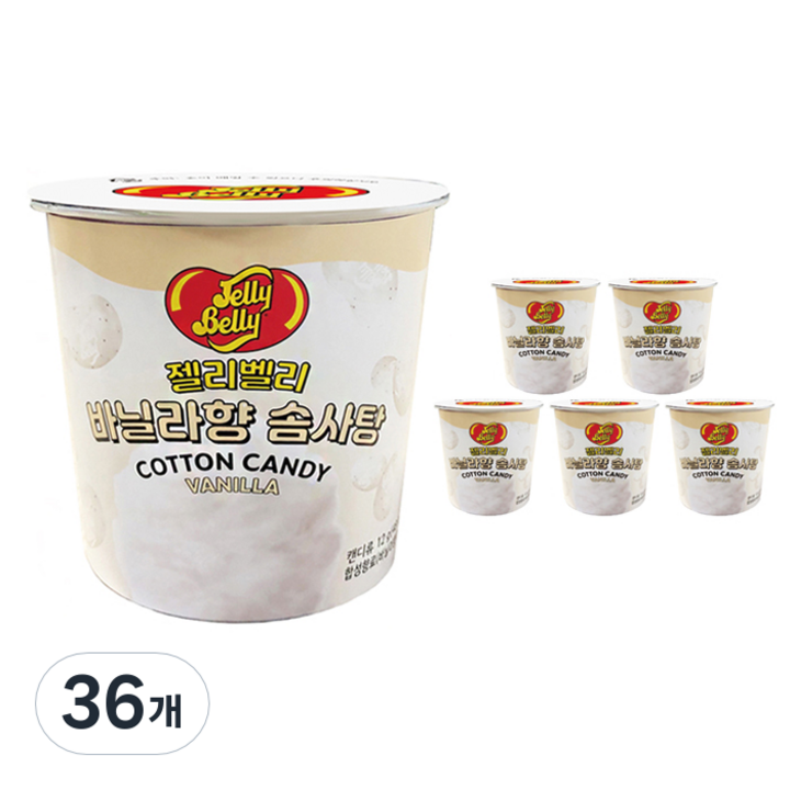 젤리벨리 바닐라향 솜사탕, 12g, 36개