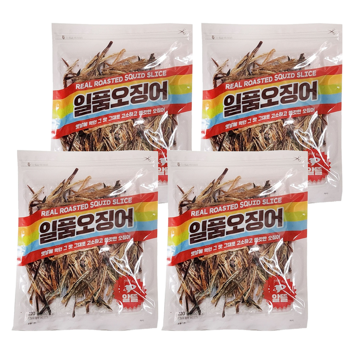 정화식품 일품오징어, 220g, 4개