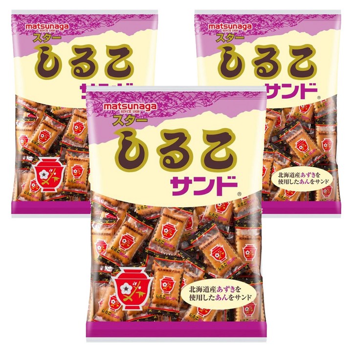 마츠나가 시루코 샌드, 3개, 150g