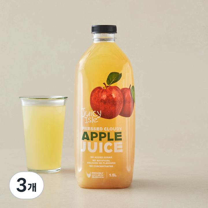 쥬씨아일 애플 주스, 3개, 1.5L
