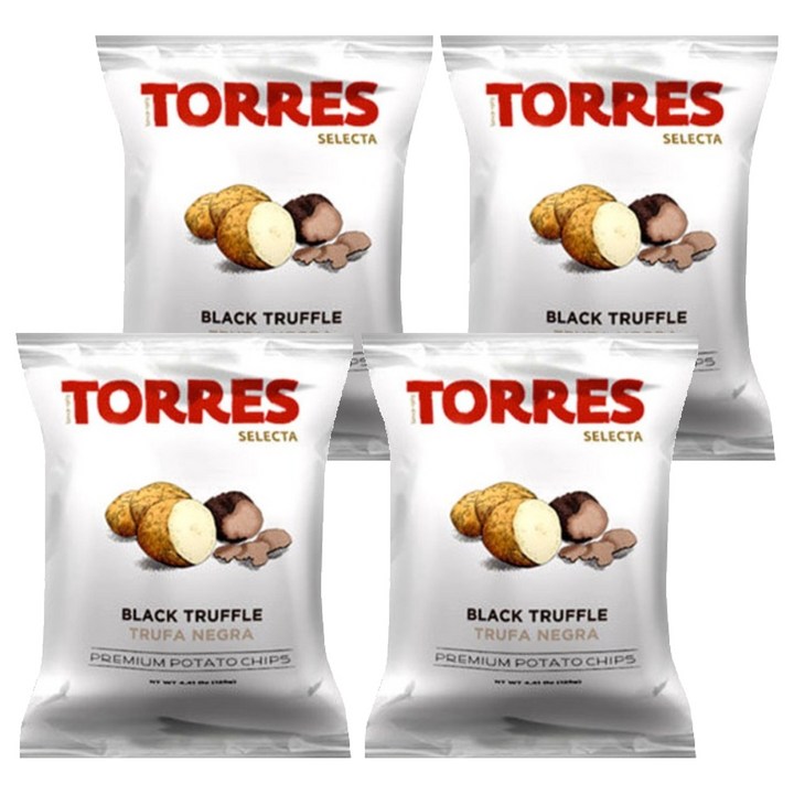 토레스 셀렉타 블랙트러플 감자칩, 40g, 4개