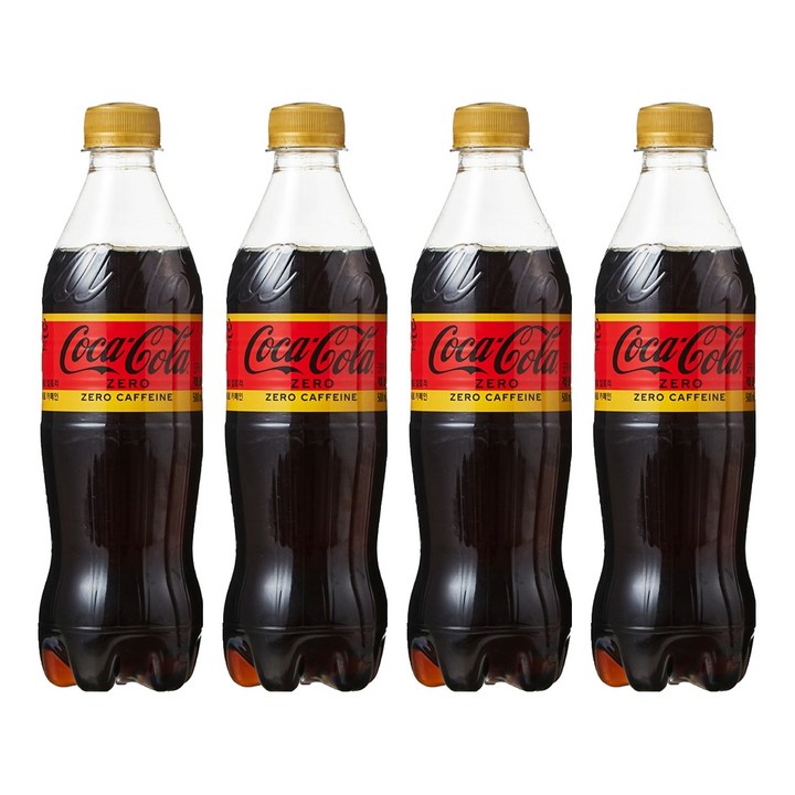 코카콜라 제로 펫, 4개, 500ml