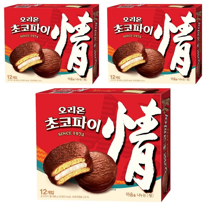 오리온초코파이, 468g, 3개