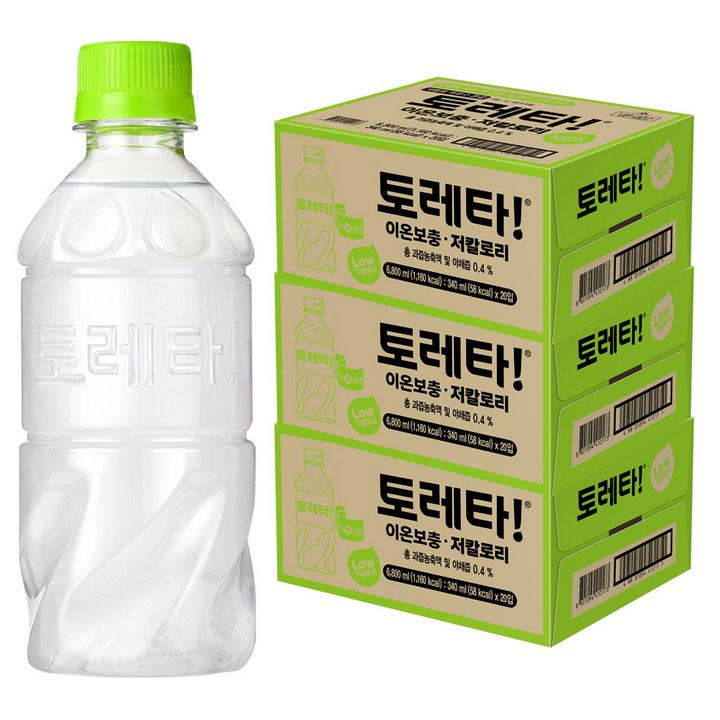 토레타 무라벨 이온음료, 340ml, 60개