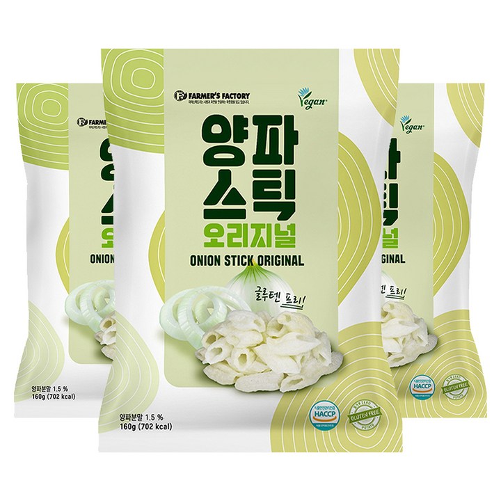 달곰삼삼 양파스틱 오리지널, 160g, 3개