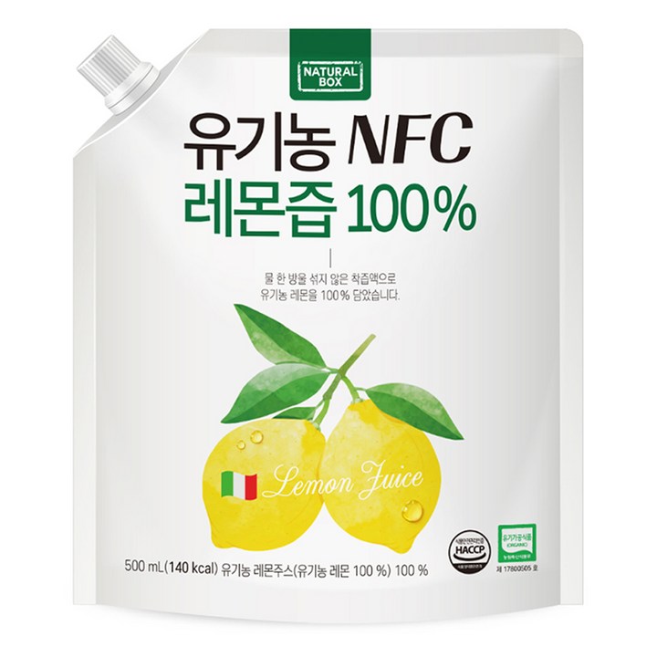 내추럴박스 유기농 NFC 레몬즙, 500ml, 1개