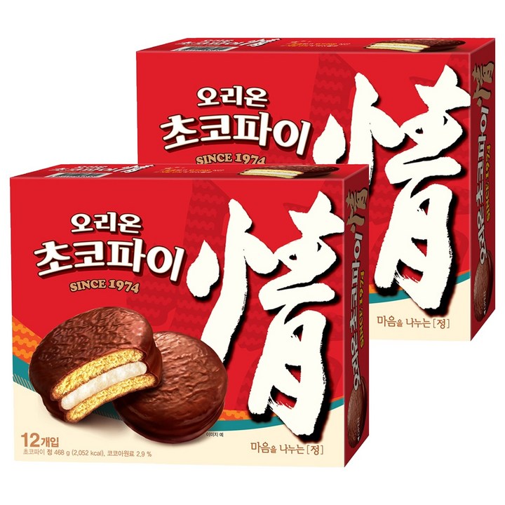 오리온초코파이 정, 468g, 2개