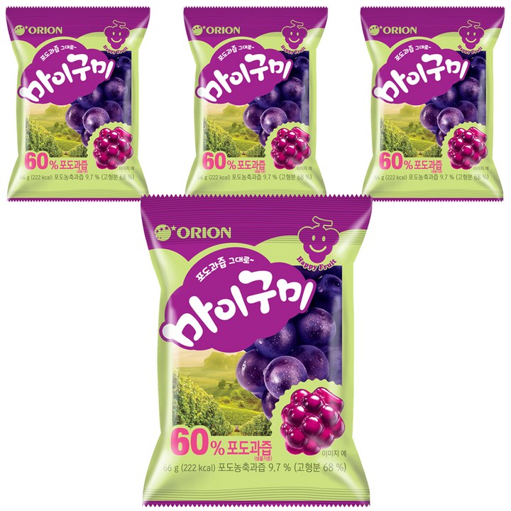 마이구미 포도, 66g, 4개