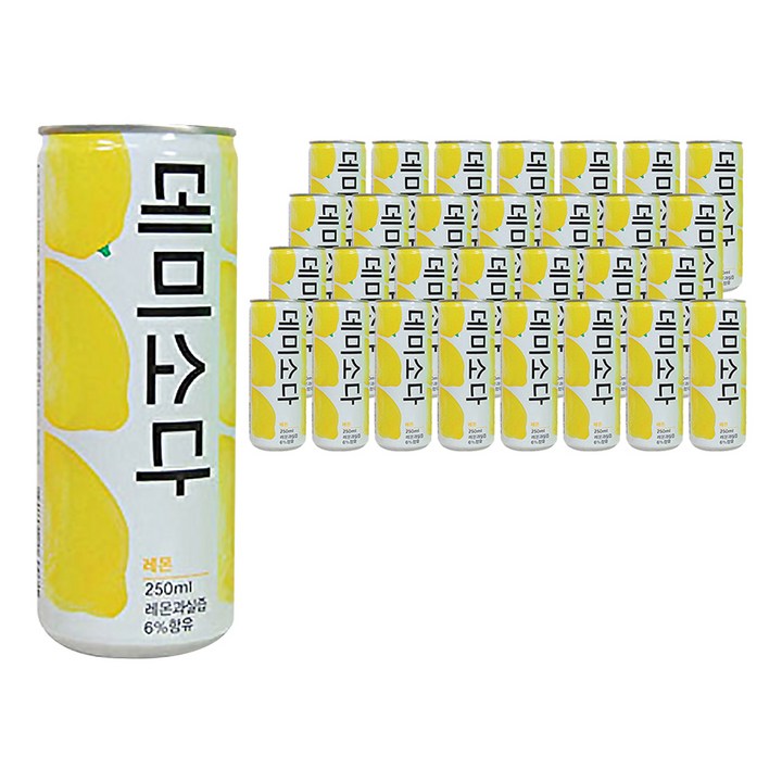 데미소다 레몬, 250ml, 30개