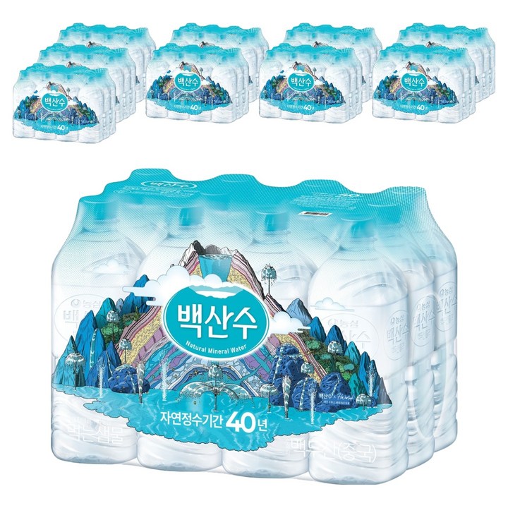 백산수 생수 무라벨, 1L, 120개