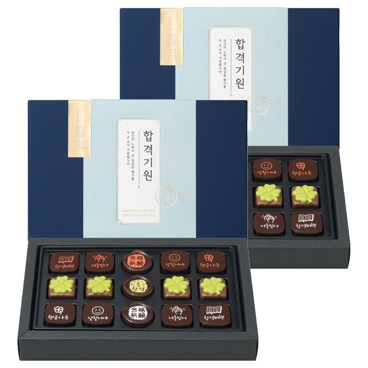 꼬모쎔쁘레 합격기원초콜릿 15입, 144g, 2세트