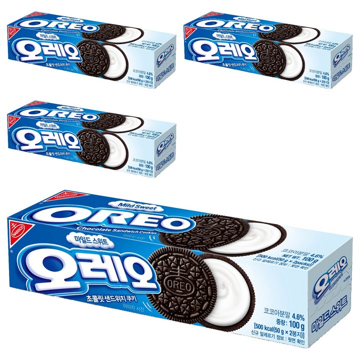 동서 오레오 마일드스위트, 100g, 4개