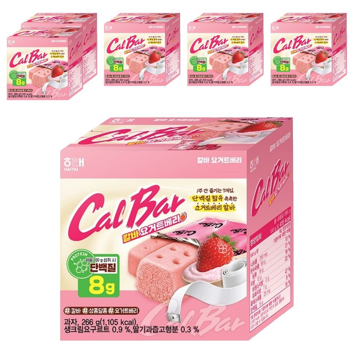 해태제과 칼로리바란스 요거트베리 7p, 266g, 6개