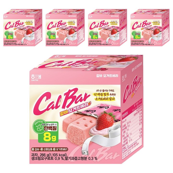 해태제과 칼로리바란스 요거트베리 7p, 266g, 5개