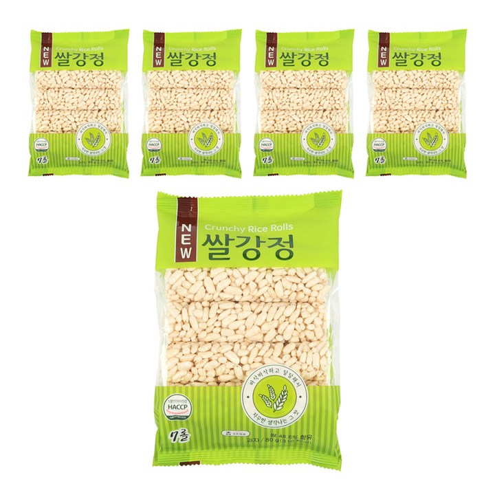 조은제과 쌀강정, 80g, 5개
