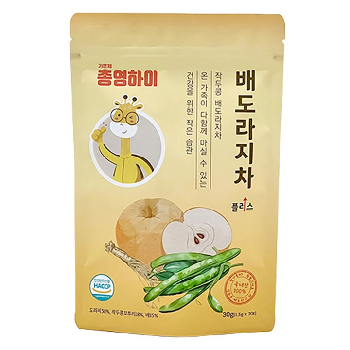 가온체 총영하이 배도라지차 플러스, 1.5g, 20개입, 1개