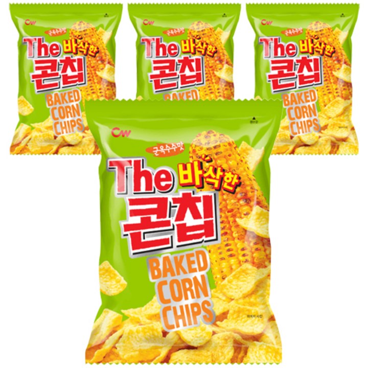 청우식품 콘칩, 72g, 4개