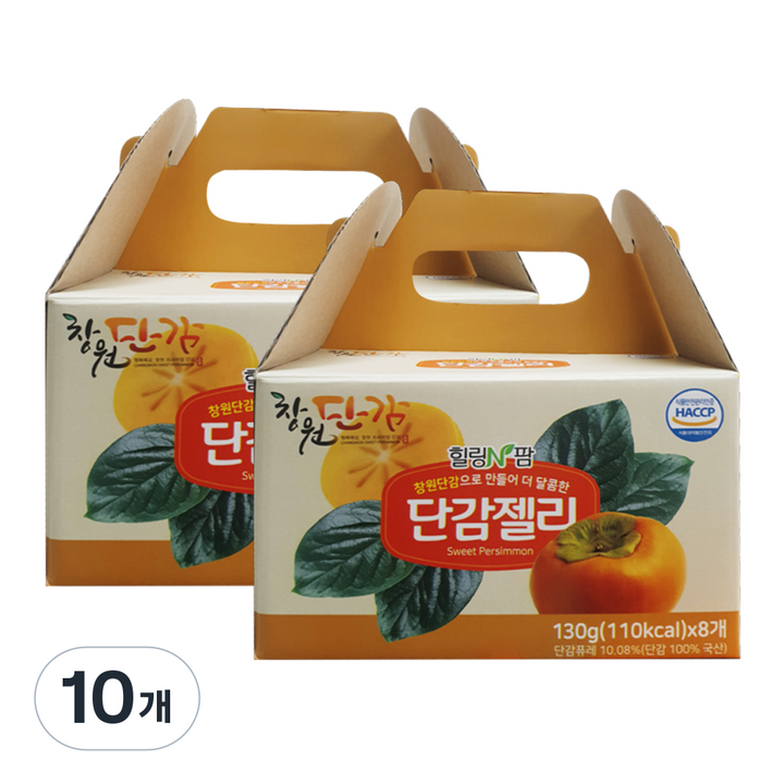 힐링엔팜 창원 단감젤리 8p, 10개, 1.04kg