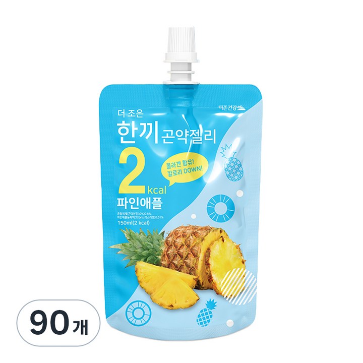 더존건강 더 조은 한끼곤약젤리 파인애플, 150ml, 90개
