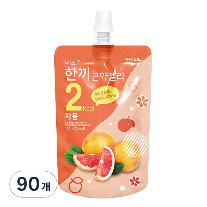 더존건강 더 조은 한끼곤약젤리 자몽, 90개, 150ml