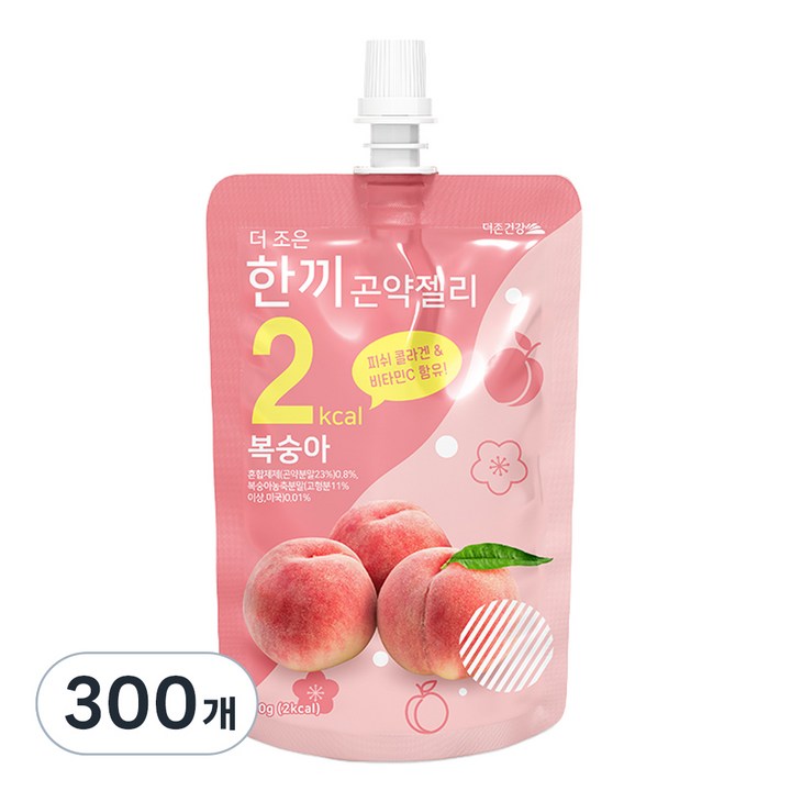 더존건강 더 조은 한끼곤약젤리 복숭아 1개입, 150g, 300개
