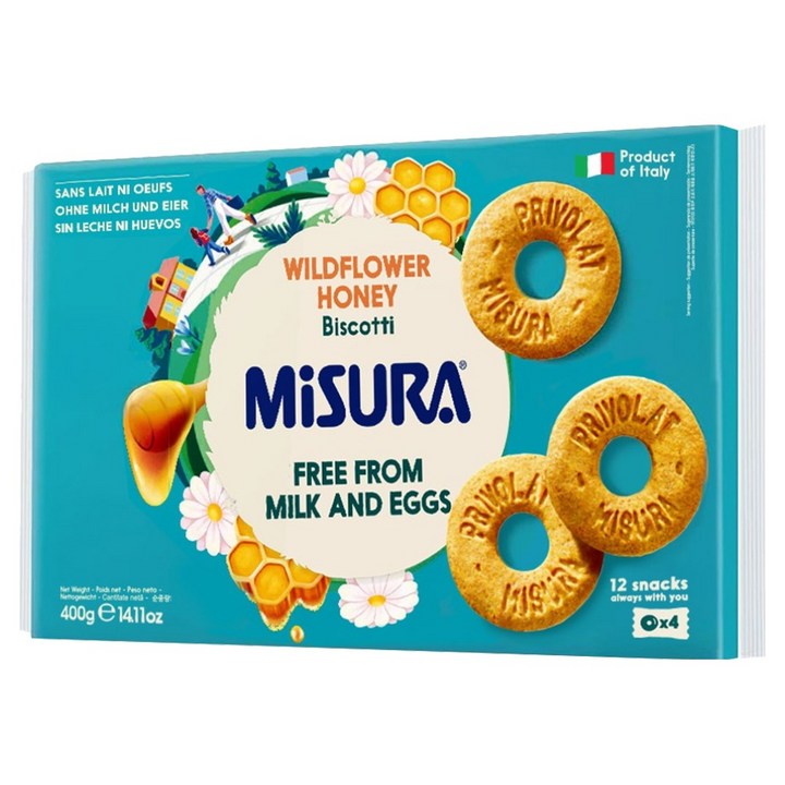 미주라 허니 비스켓, 400g, 1개