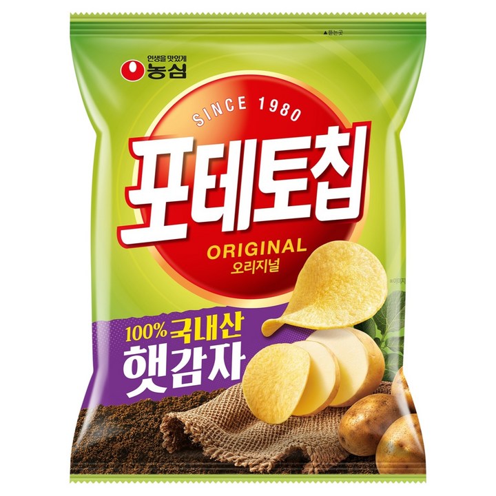 포테토칩 오리지널, 60g, 1개