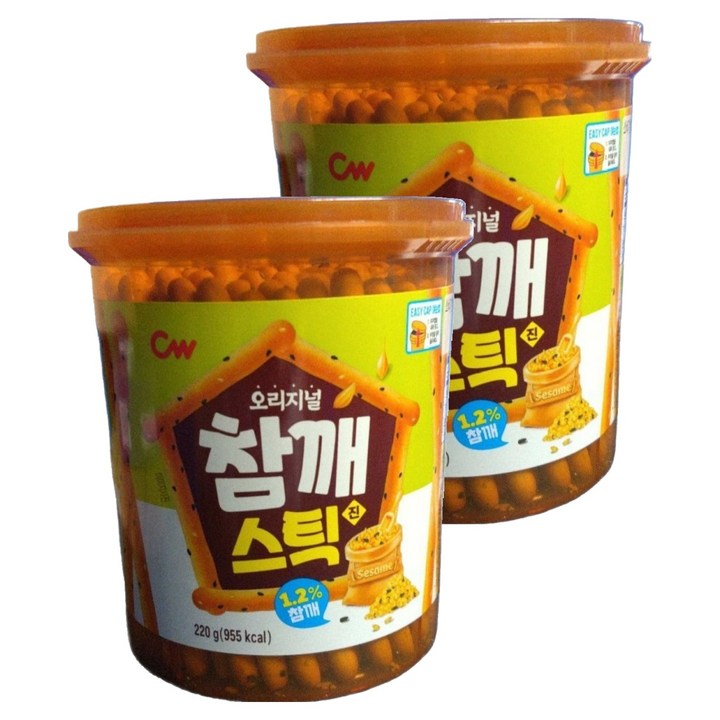 청우식품 참깨스틱 진, 220g, 2개