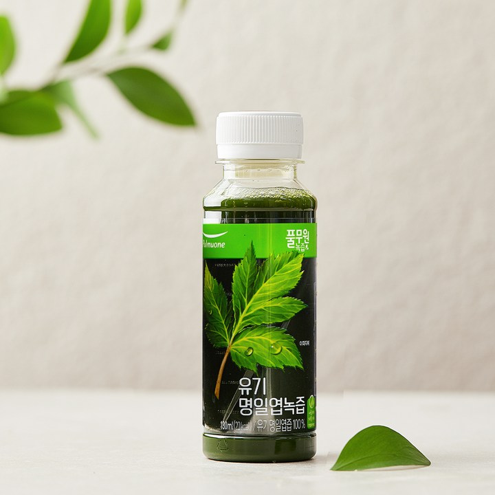 풀무원녹즙 유기가공식품 인증 명일엽 녹즙, 130ml, 1개