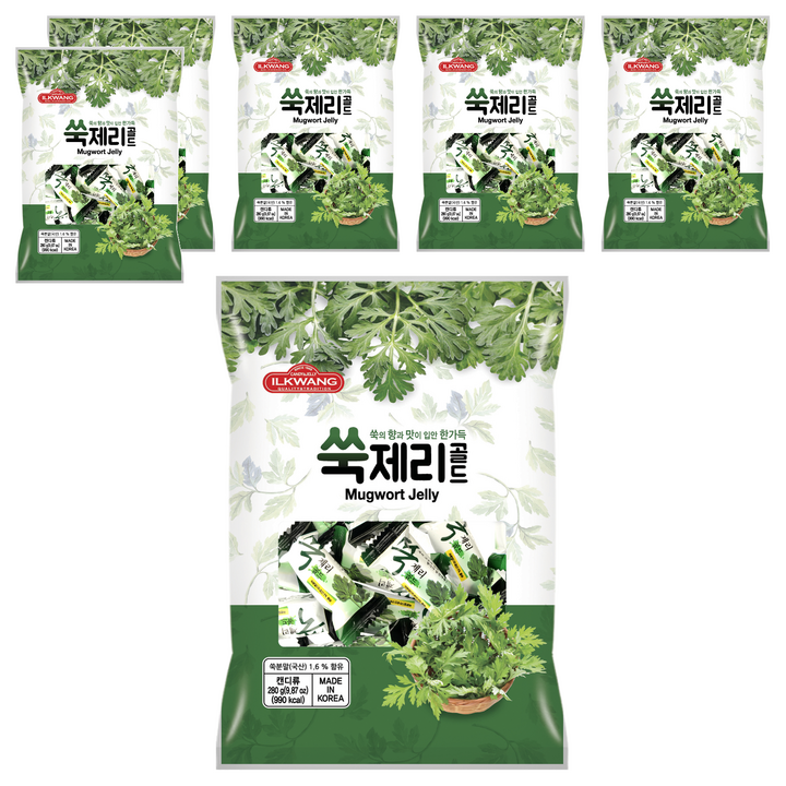 일광제과 쑥 골드 젤리, 280g, 6박스