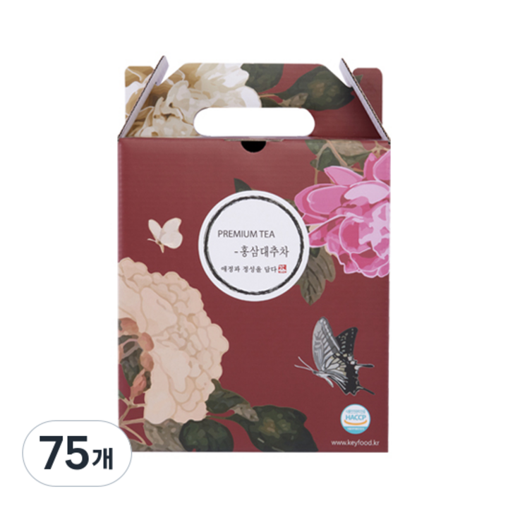 키푸드 홍삼대추차, 120ml, 75개