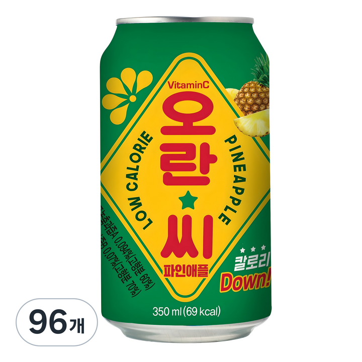 동아오츠카 오란씨 파인애플 캔, 350ml, 96개