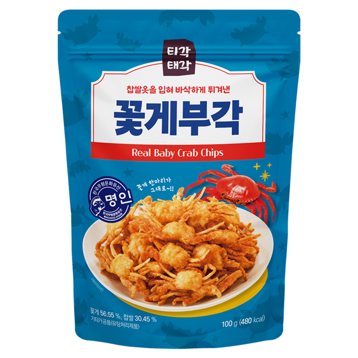 티각태각 꽃게 부각, 100g, 1개