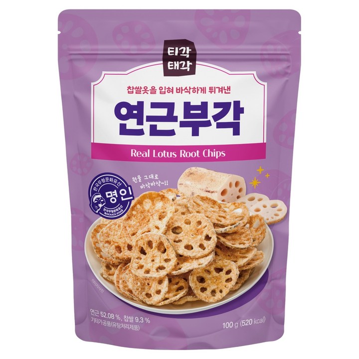 티각태각 연근 부각, 100g, 1개