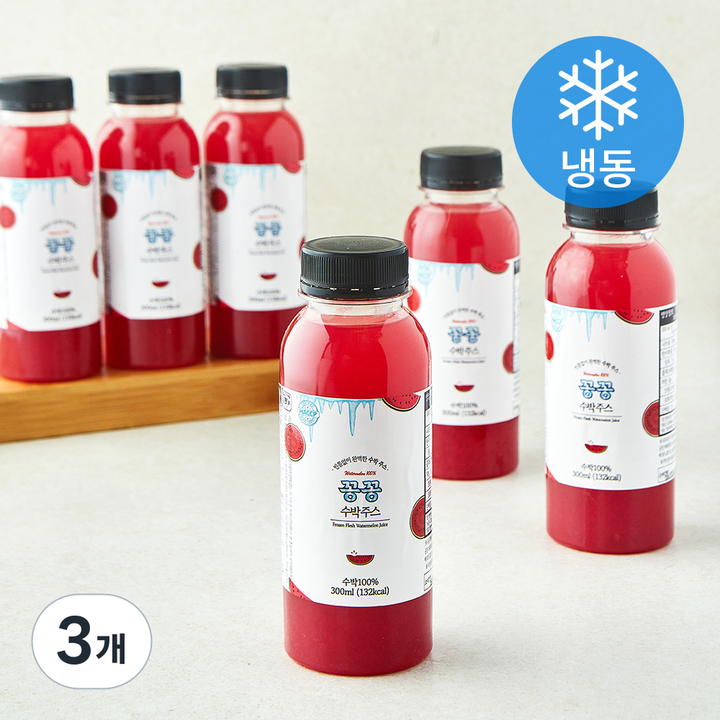 지엔씨푸드 꽁꽁 수박 주스 6개입 (냉동), 3개, 1.8L