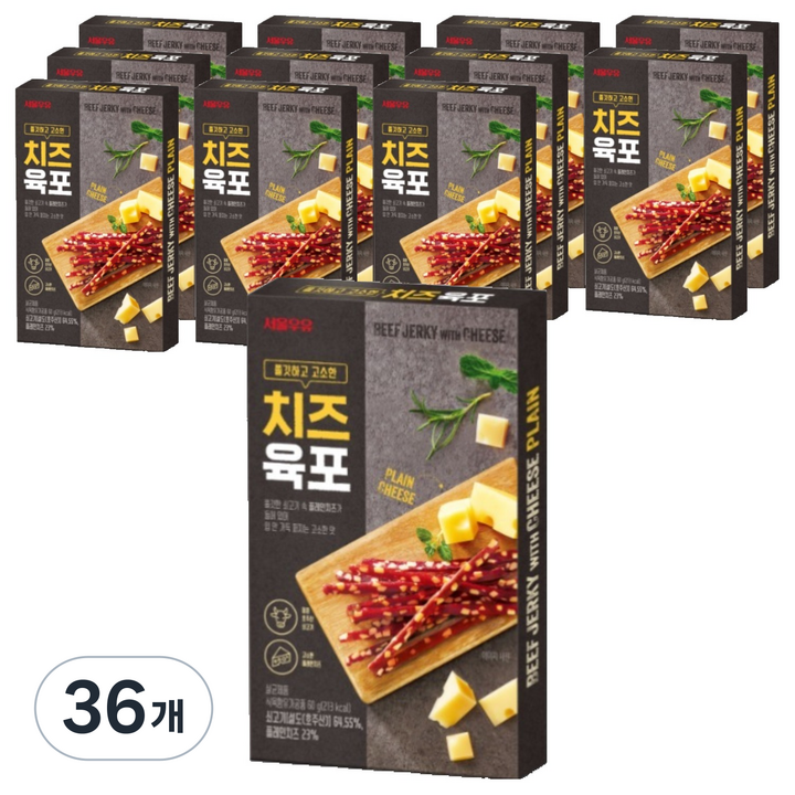 서울우유치즈 치즈육포, 60g, 36개