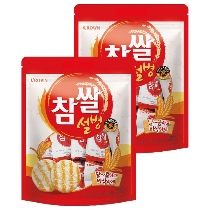 크라운 참쌀설병, 270g, 2개