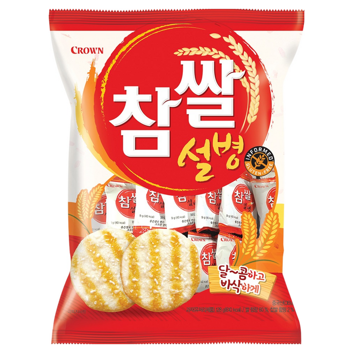 크라운 참쌀설병, 128g, 1개