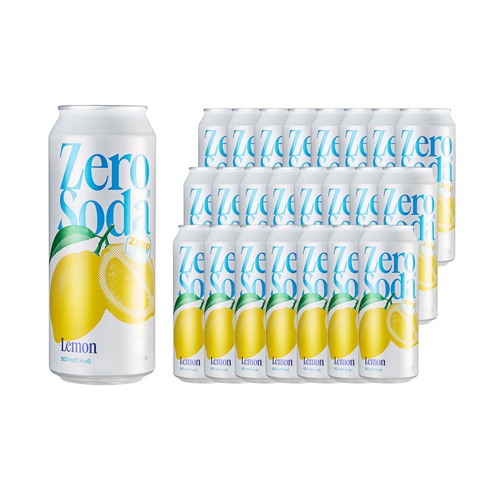 클룹 제로소다 레몬, 500ml, 24개
