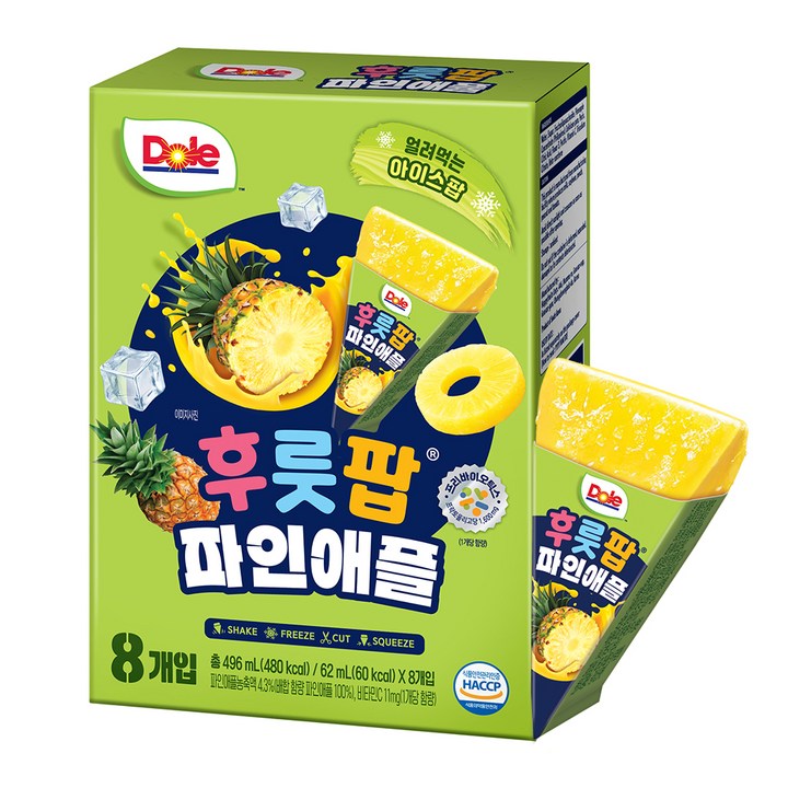 돌 후룻팝 파인애플 8p, 496ml, 1개