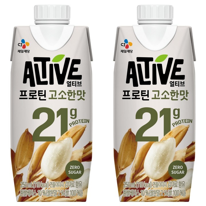 얼티브 프로틴 고소한맛, 250ml, 2개