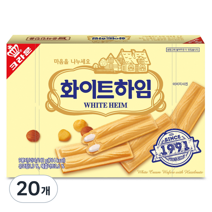 쵸코하임 추억의 화이트하임, 142g, 20개