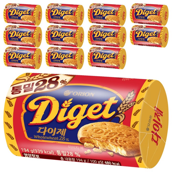 닥터유 다이제 오리지널, 194g, 12개